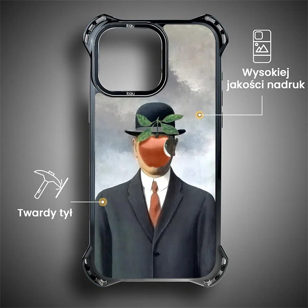 Etui do iPhone 14 Pro Max, Ibizu DropGuard Ultra z MagSafe, Rene Magritte, syn człowieczy