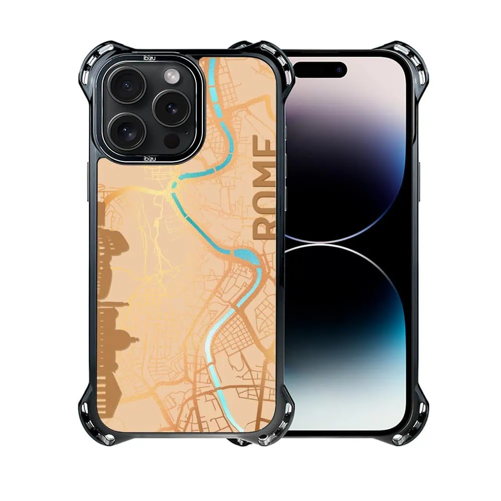 Etui do iPhone 14 Pro Max, Ibizu DropGuard Ultra z MagSafe, Mapy Świata, Rome