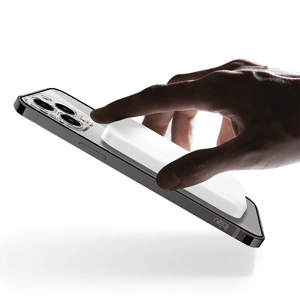 Etui do iPhone 14 Pro Ibizu Elite Skin ultra cienkie, krystalicznie czyste z metalową ramką, czarne z MagSafe (OUTLET)