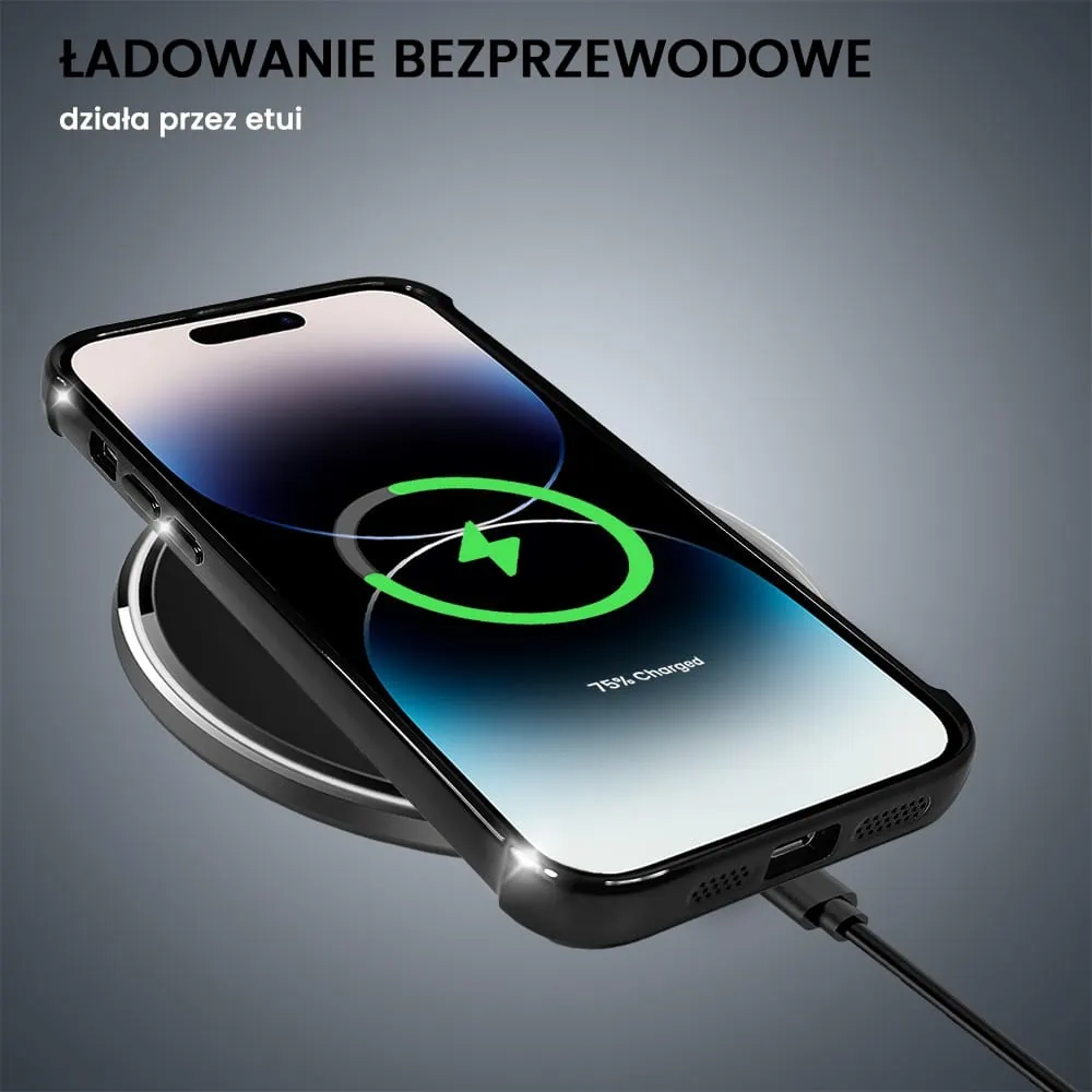 Etui do iPhone 14 Pro Max Magsafe Luxury Anti-Shock Protect, czarne (OUTLET)