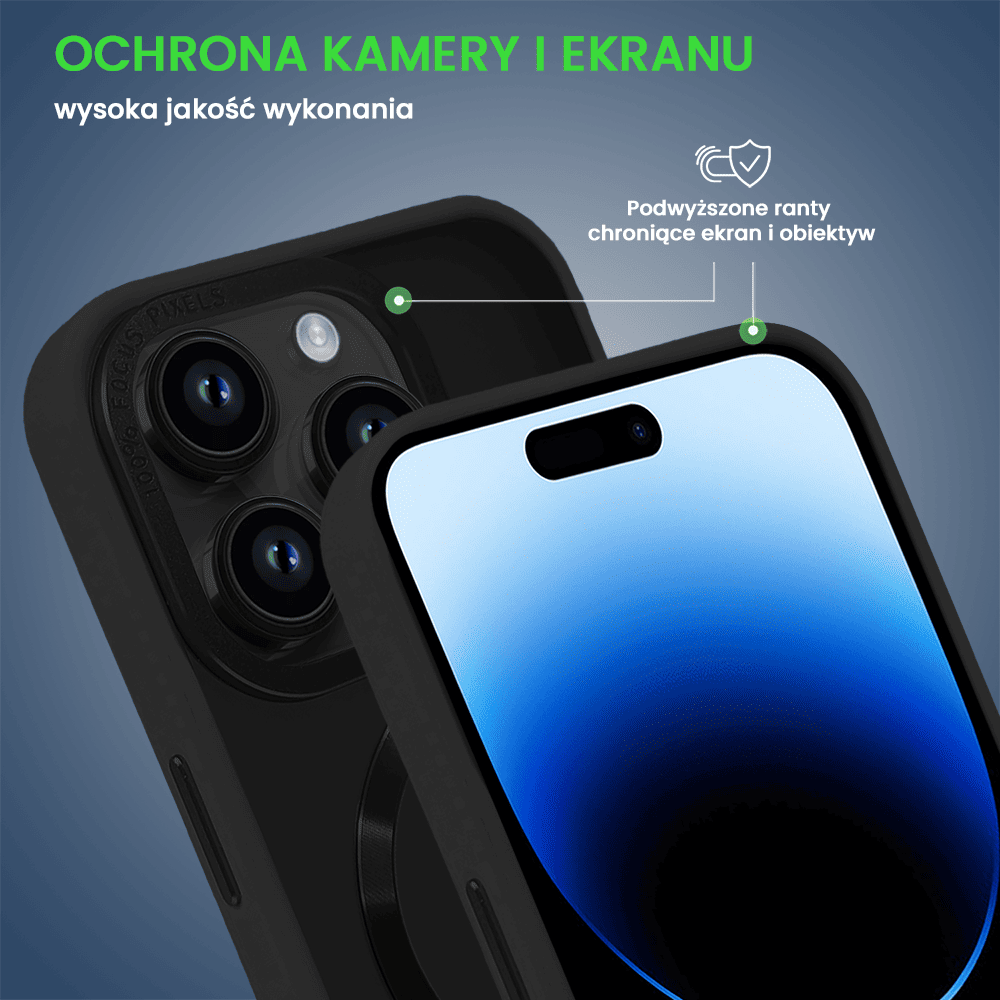 Etui do iPhone 14 Pro Max The Black Swan Protective z MagSafe, czarne