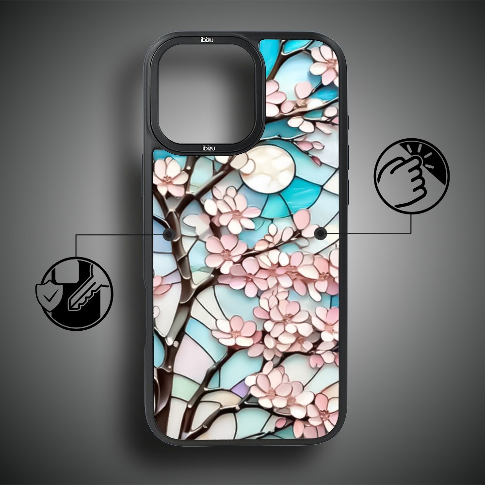 Etui do iPhone 14 Pro IBIZU DropGuard Matt z MagSafe, Barwy Szkła, Księżycowa Wiśnia