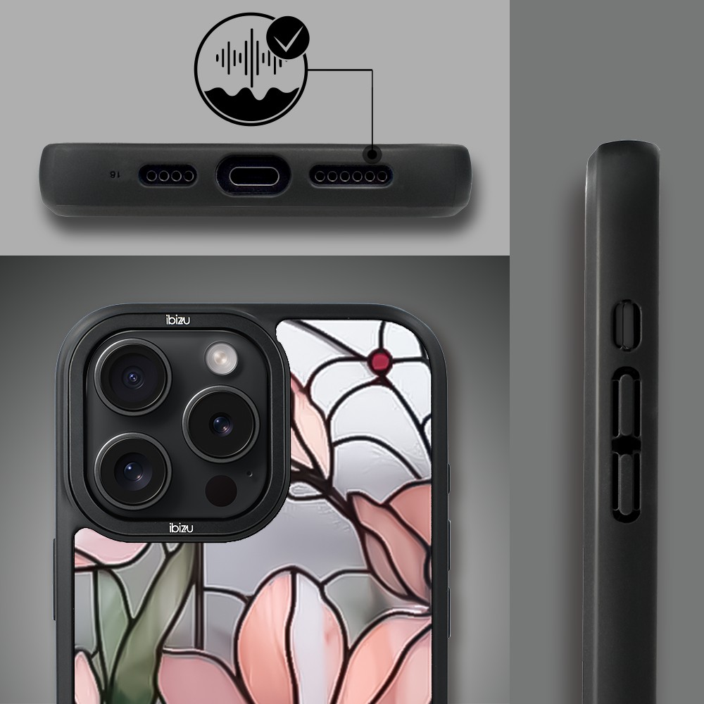 Etui do iPhone 14 Pro IBIZU DropGuard Matt z MagSafe, Barwy Szkła, Różowa magnolia