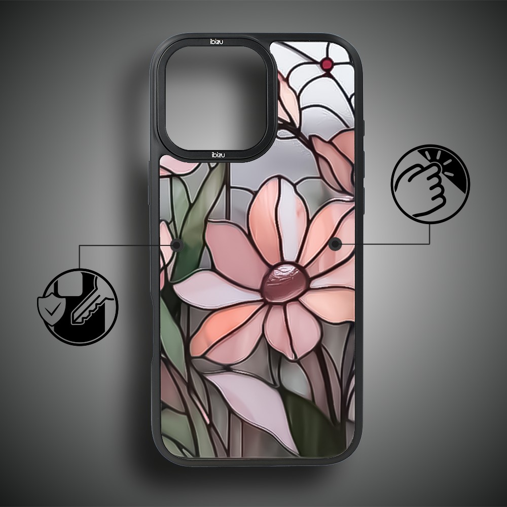Etui do iPhone 14 Pro IBIZU DropGuard Matt z MagSafe, Barwy Szkła, Różowa magnolia