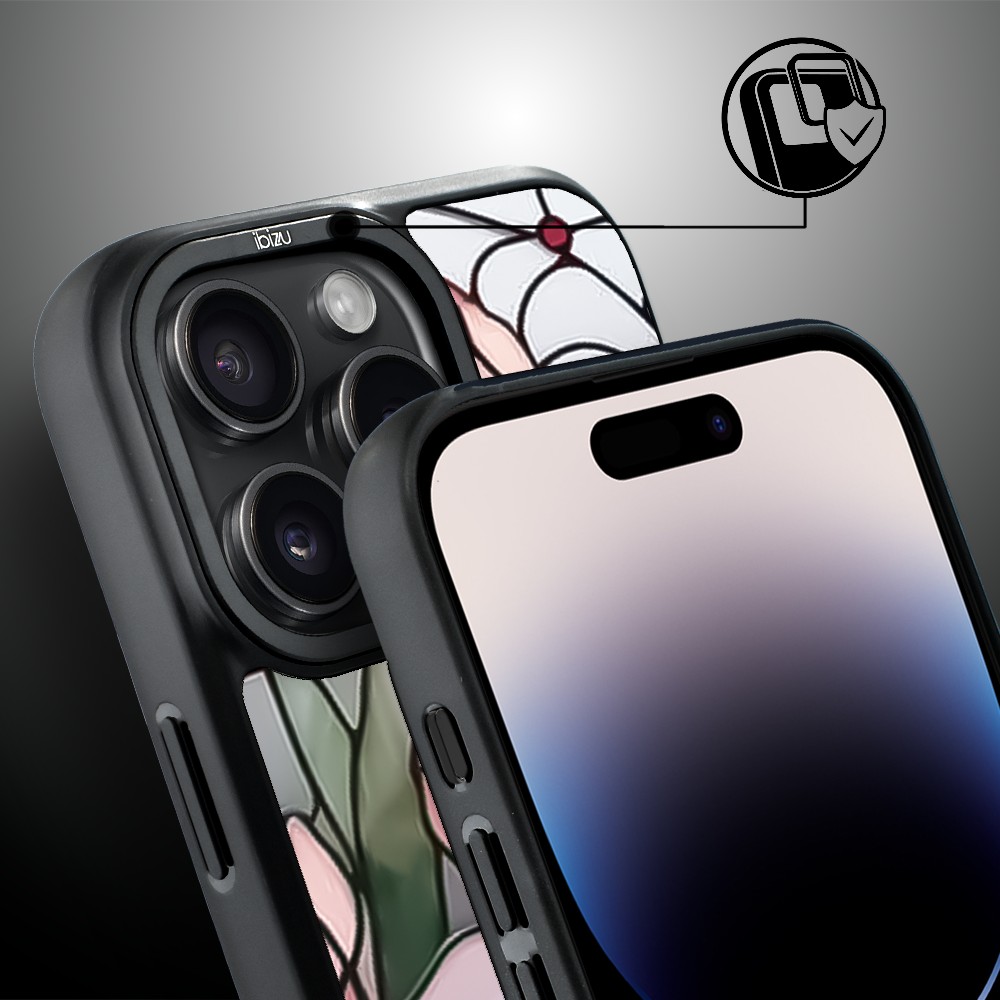 Etui do iPhone 14 Pro IBIZU DropGuard Matt z MagSafe, Barwy Szkła, Różowa magnolia