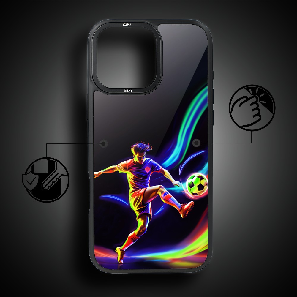 Etui do iPhone 14 Pro Max IBIZU DropGuard Matt z MagSafe, #ElectroMove, W rytmie piłki nożnej