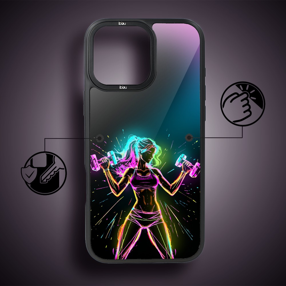 Etui do iPhone 14 Pro Max IBIZU DropGuard Matt z MagSafe, #ElectroMove, Wibracja fitness
