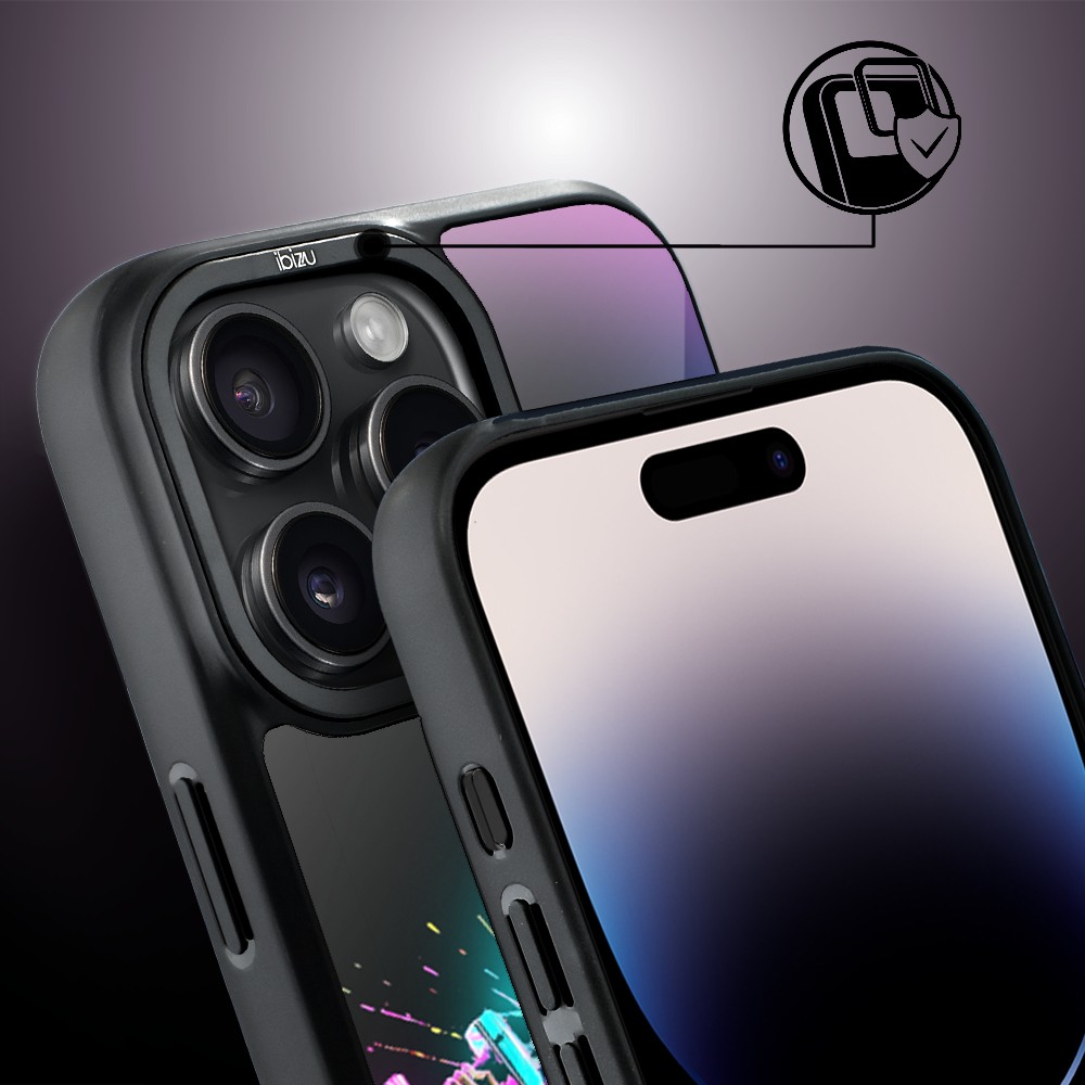 Etui do iPhone 14 Pro Max IBIZU DropGuard Matt z MagSafe, #ElectroMove, Wibracja fitness