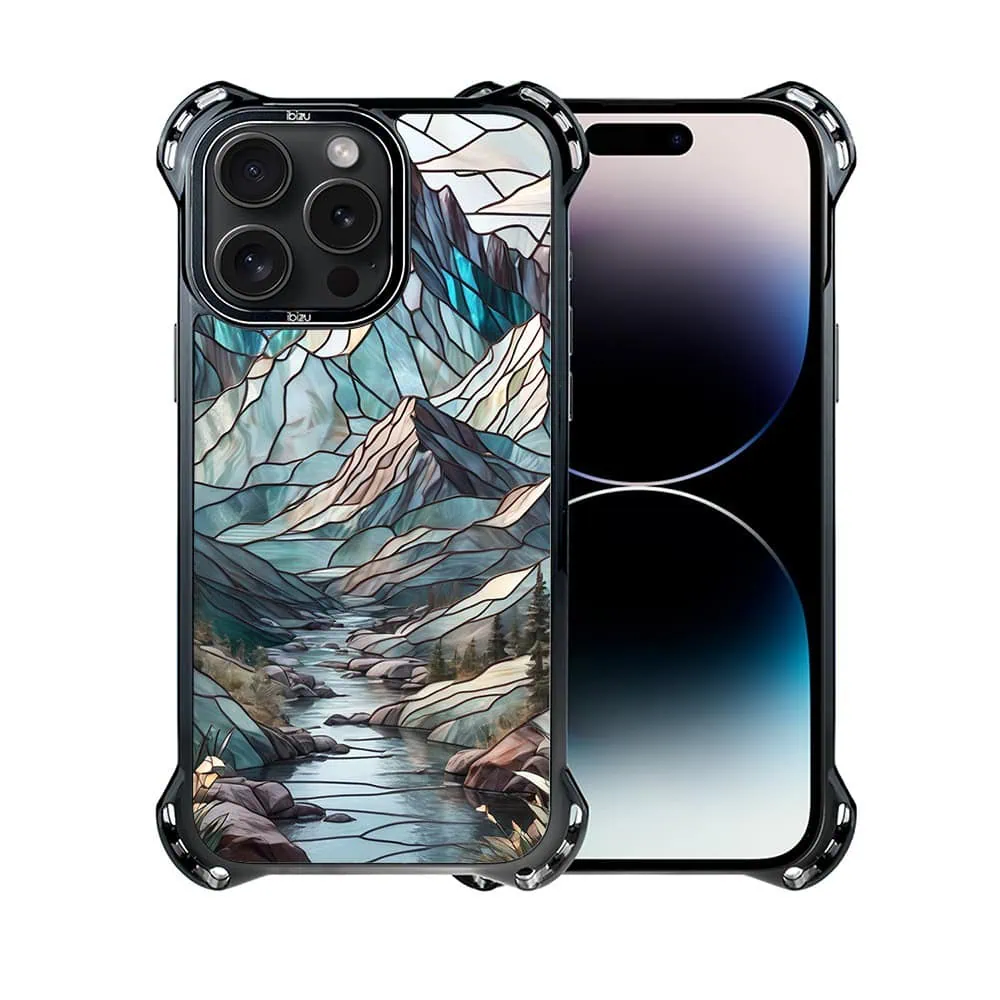 Etui do iPhone 14 Pro Max, Ibizu DropGuard Ultra z MagSafe, Barwy Szkła, Górski Potok