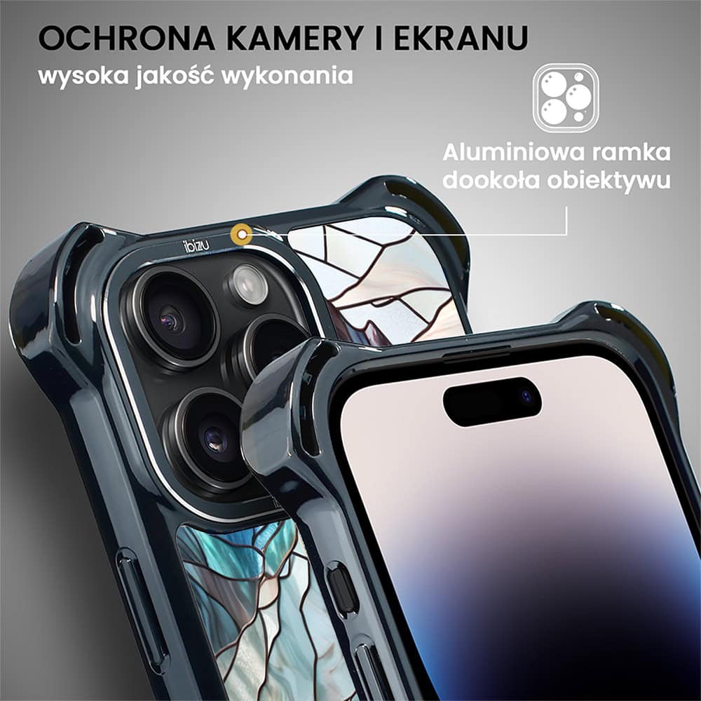 Etui do iPhone 14 Pro Max, Ibizu DropGuard Ultra z MagSafe, Barwy Szkła, Górski Potok