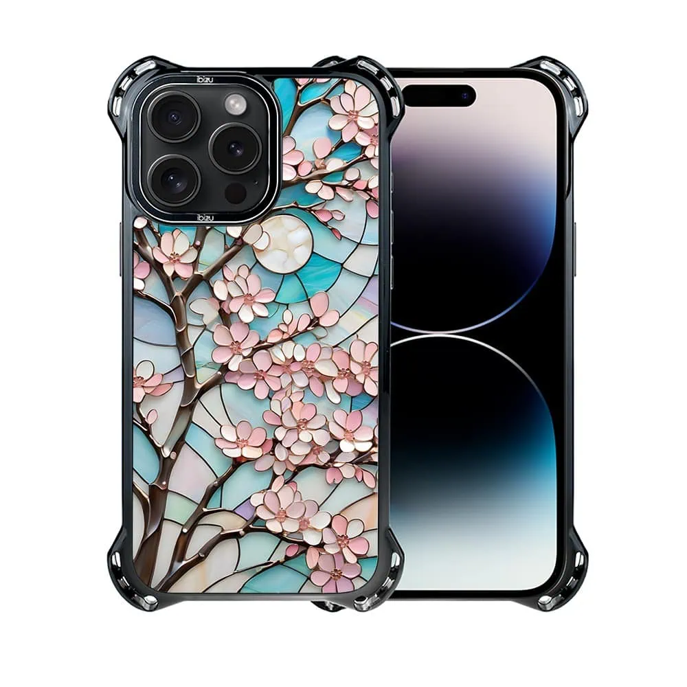 Etui do iPhone 14 Pro, Ibizu DropGuard Ultra z MagSafe, Barwy Szkła, Księżycowa Wiśnia