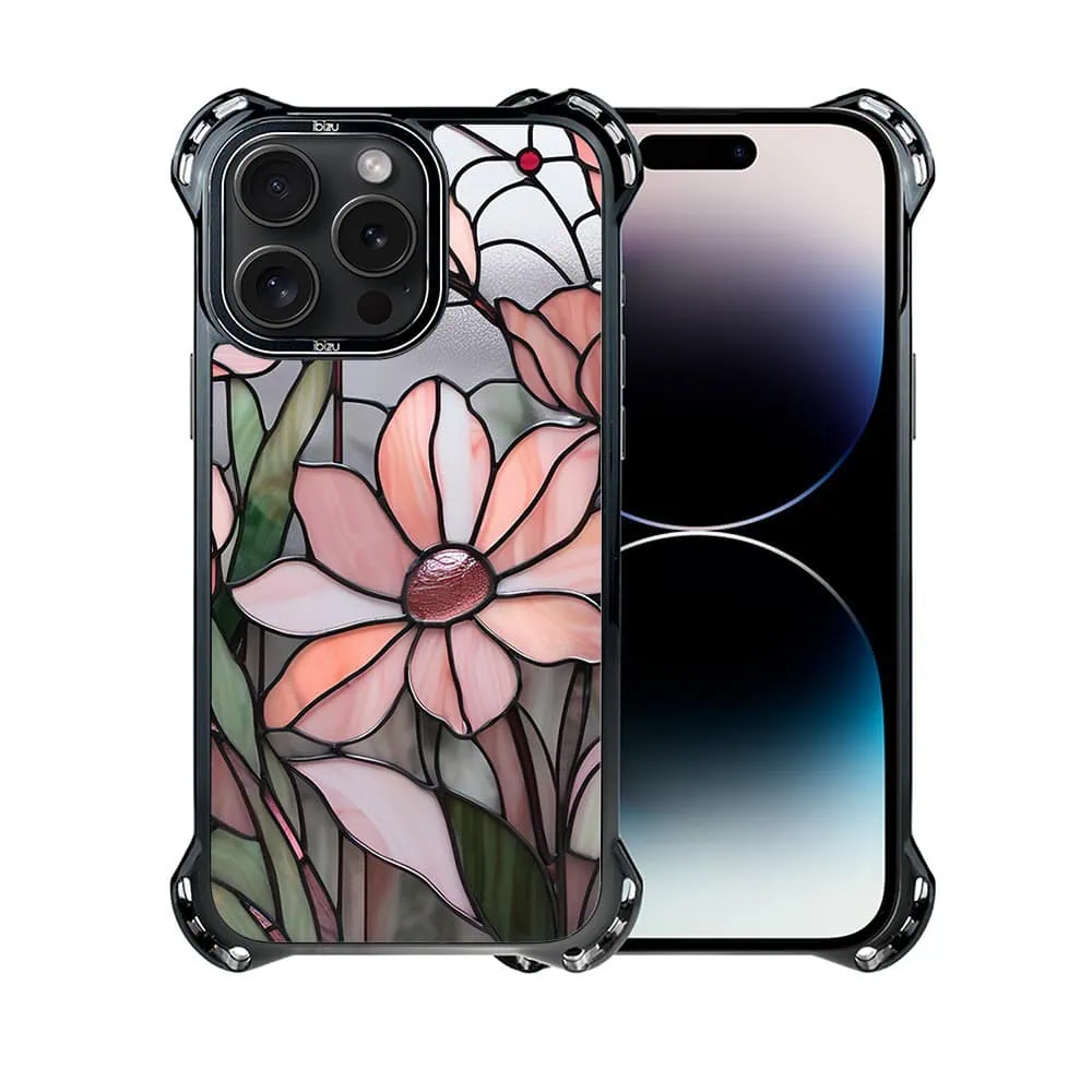 Etui do iPhone 14 Pro, Ibizu DropGuard Ultra z MagSafe, Barwy Szkła, Różowa magnolia