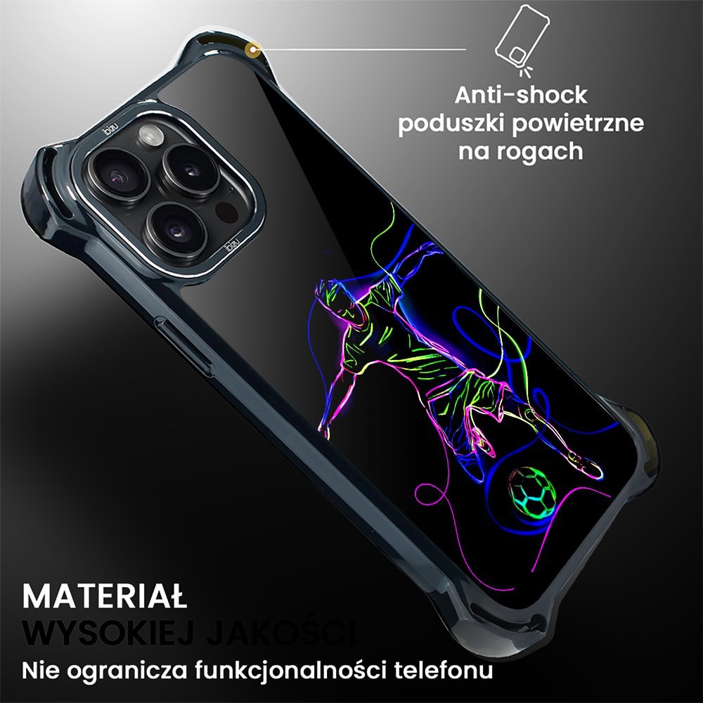 Etui do iPhone 14 Pro Max, Ibizu DropGuard Ultra z MagSafe, #ElectroMove, Moc football’u