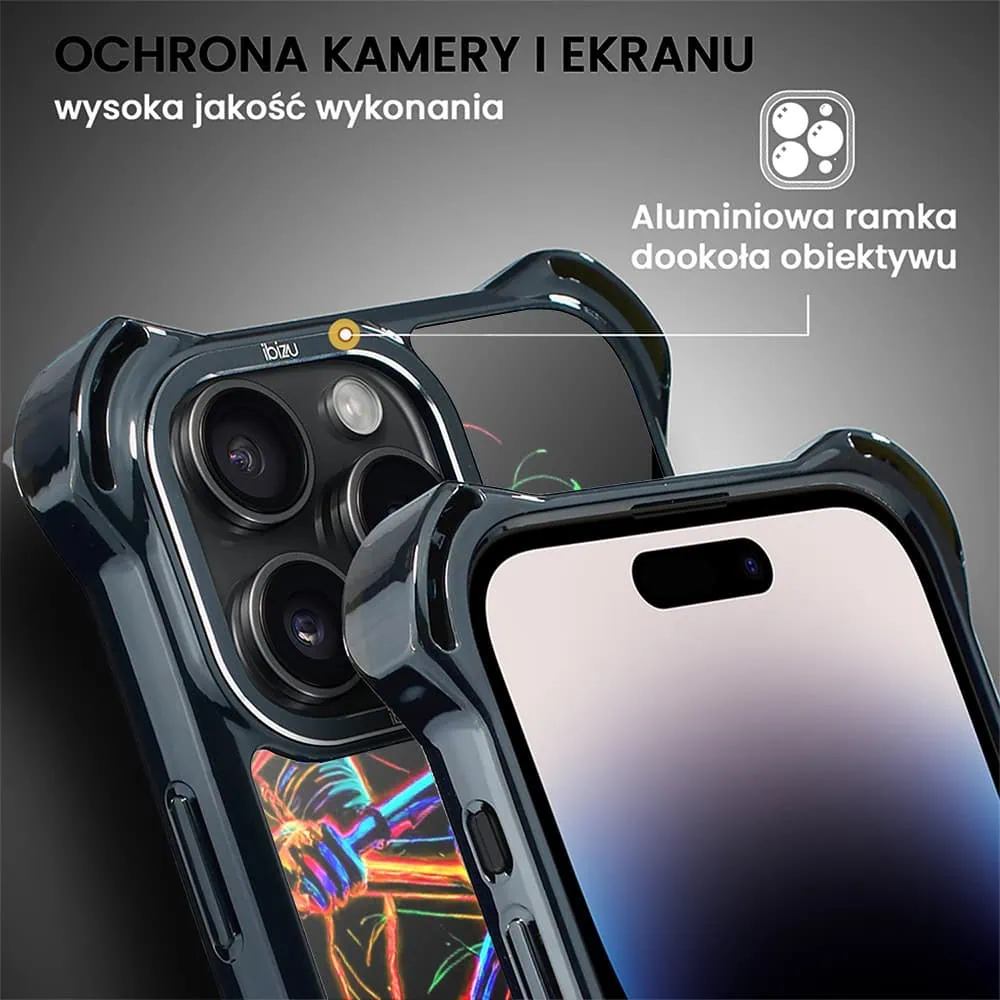 Etui do iPhone 14 Pro, Ibizu DropGuard Ultra z MagSafe, #ElectroMove, Rowerowa wibracja