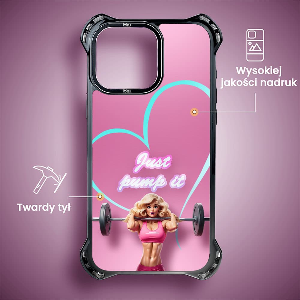 Etui do iPhone 14 Pro, Ibizu DropGuard Ultra z MagSafe, #Move, Pump it love
