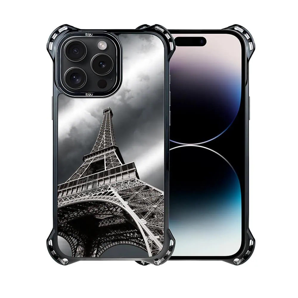Etui do iPhone 14 Pro Max, Ibizu DropGuard Ultra z MagSafe, Noir City, Wieża Eiffla