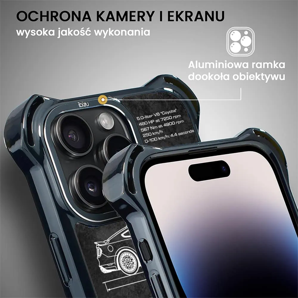 Etui do iPhone 14 Pro, Ibizu DropGuard Ultra z MagSafe, TechDrive, GT V8 “Coyote”
