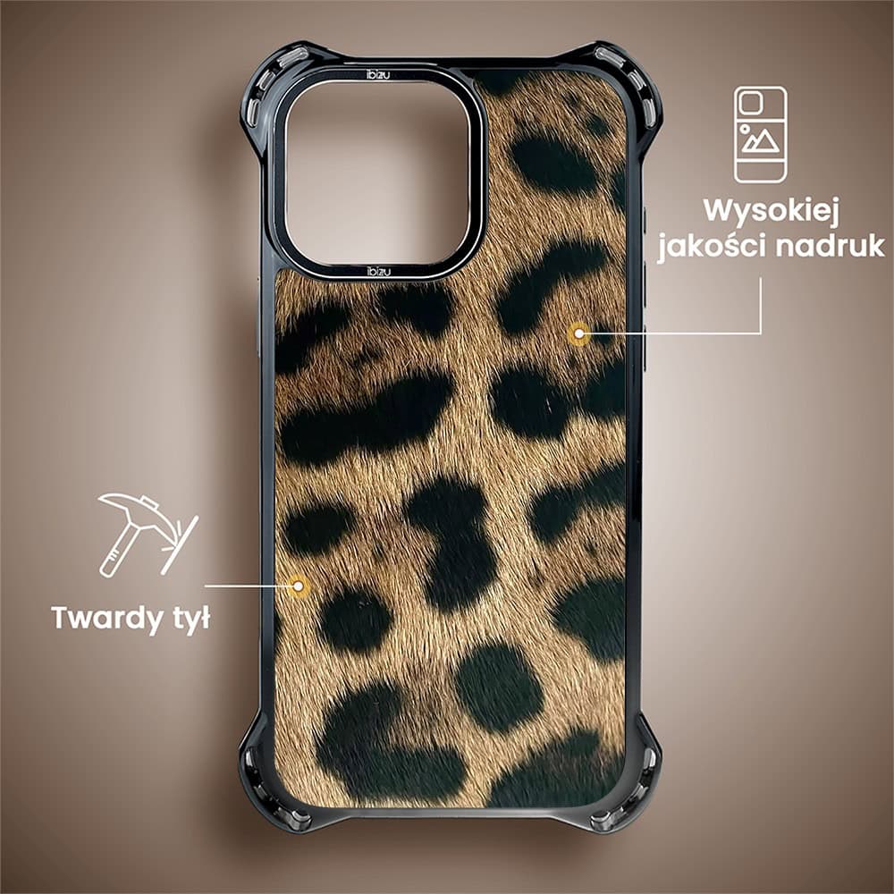 Etui do iPhone 14 Pro, Ibizu DropGuard Ultra z MagSafe, Zew Natury, Lampart