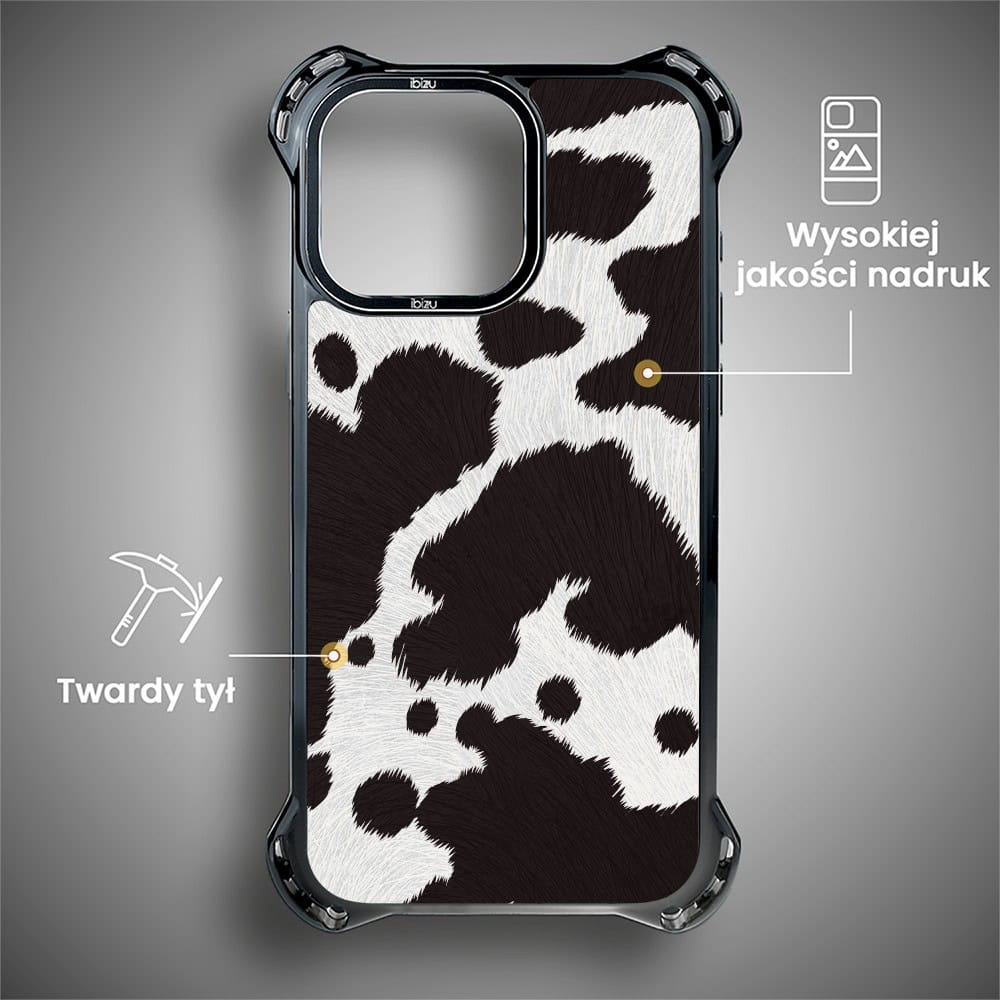 Etui do iPhone 14 Pro, Ibizu DropGuard Ultra z MagSafe, Zew Natury, Polska krowa