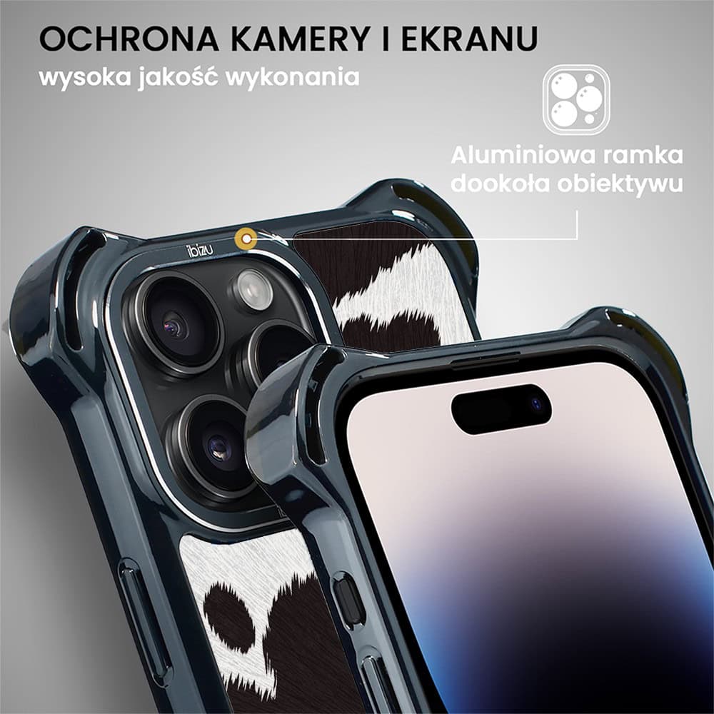 Etui do iPhone 14 Pro, Ibizu DropGuard Ultra z MagSafe, Zew Natury, Polska krowa