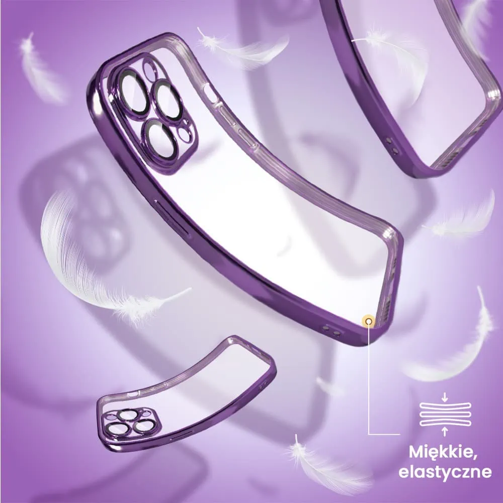 Etui do iPhone 14 Pro Max Premium Protect Full Cover z osłoną kamery i obiektywów 9H, głęboka purpura (OUTLET)