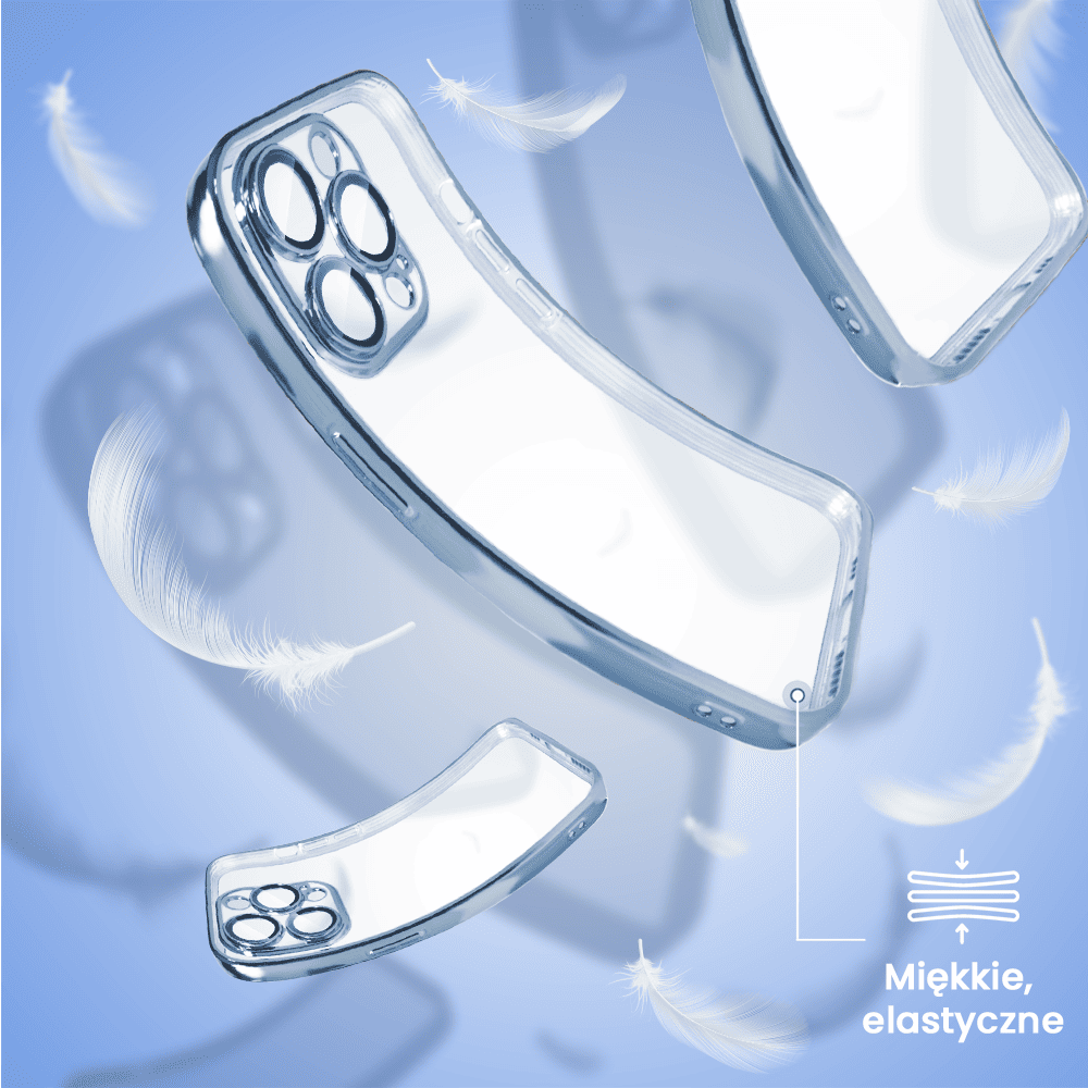 Etui do iPhone 13 Pro Slim Protect Full Cover z osłoną kamery i obiektywów 9H, górski niebieski (OUTLET)