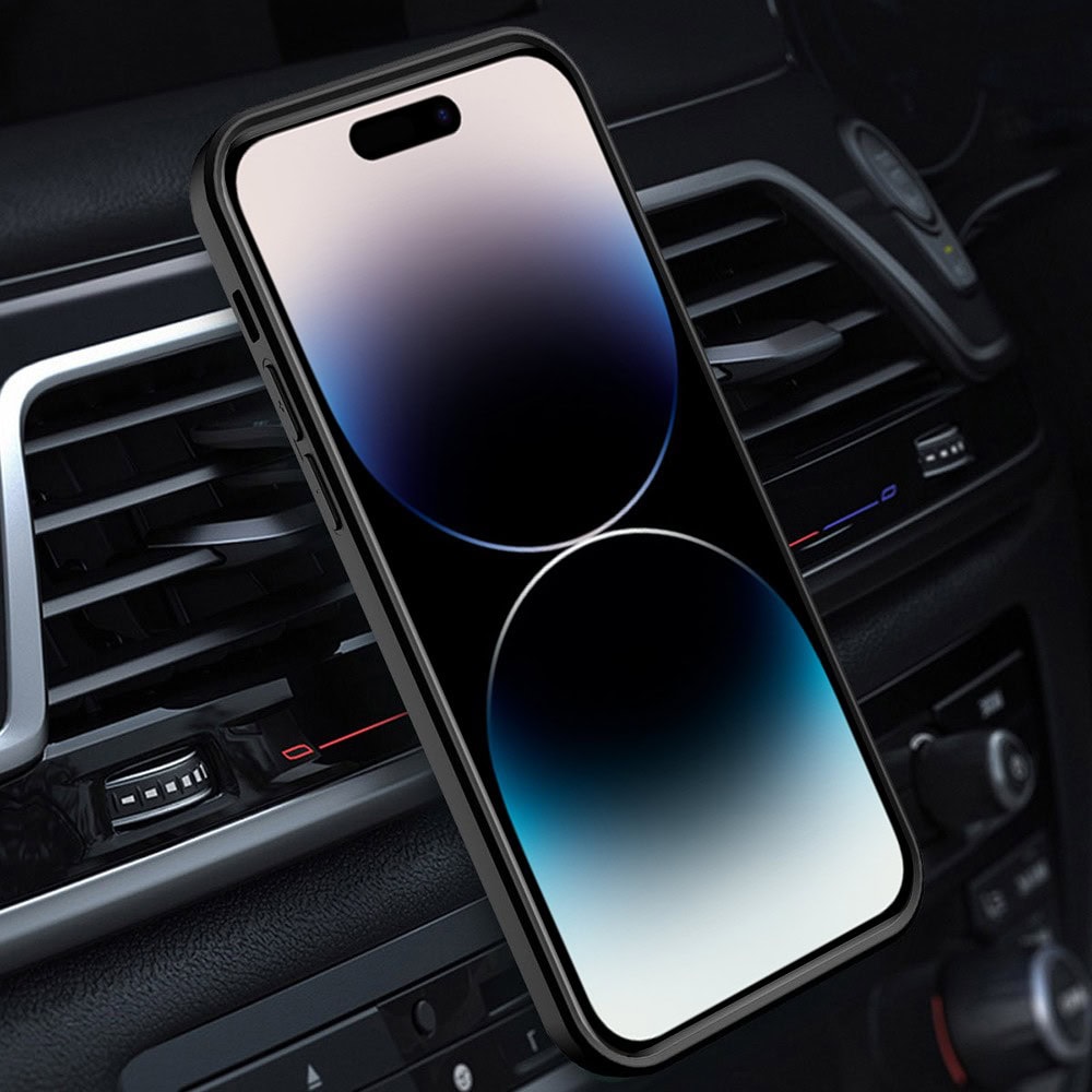 Etui do iPhone 14 Pro pancerne z magnetycznym uchwytem, osłona kamery, czerwono czarne