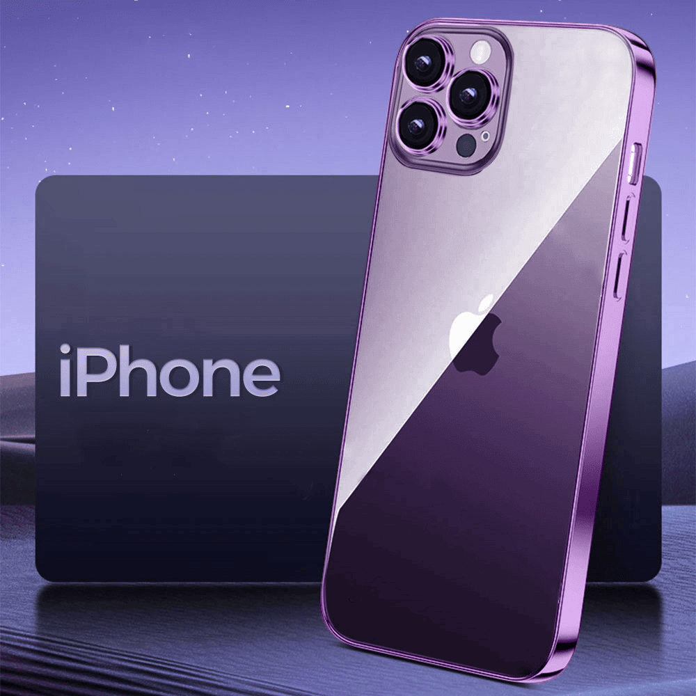 Etui do iPhone 14 Pro Max slim purple z osłoną kamery, ciemna purpura (OUTLET)