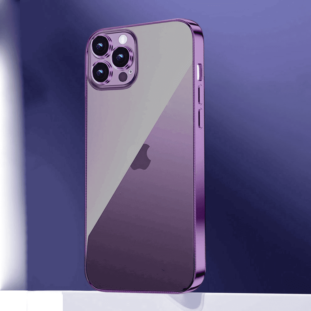 Etui do iPhone 14 Pro Max slim purple z osłoną kamery, ciemna purpura (OUTLET)