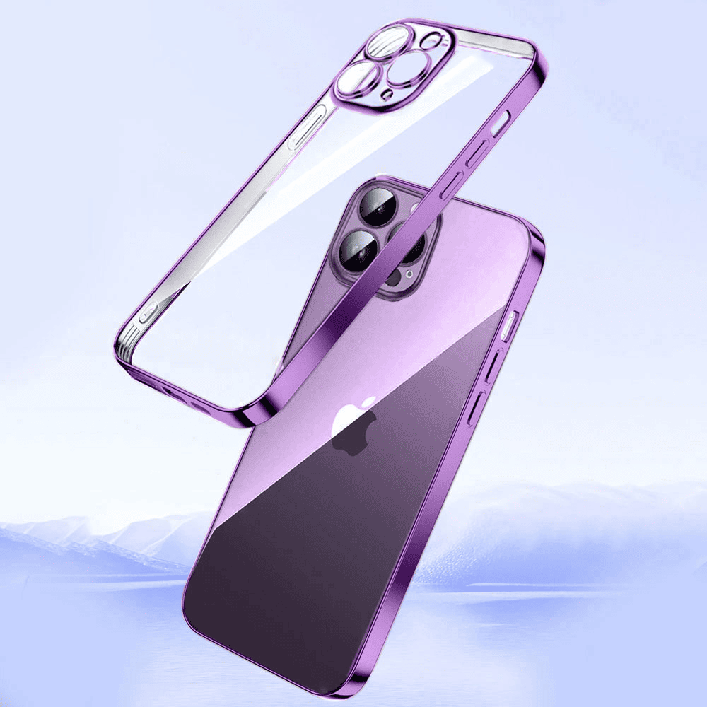 Etui do iPhone 14 Pro Max slim purple z osłoną kamery, ciemna purpura (OUTLET)