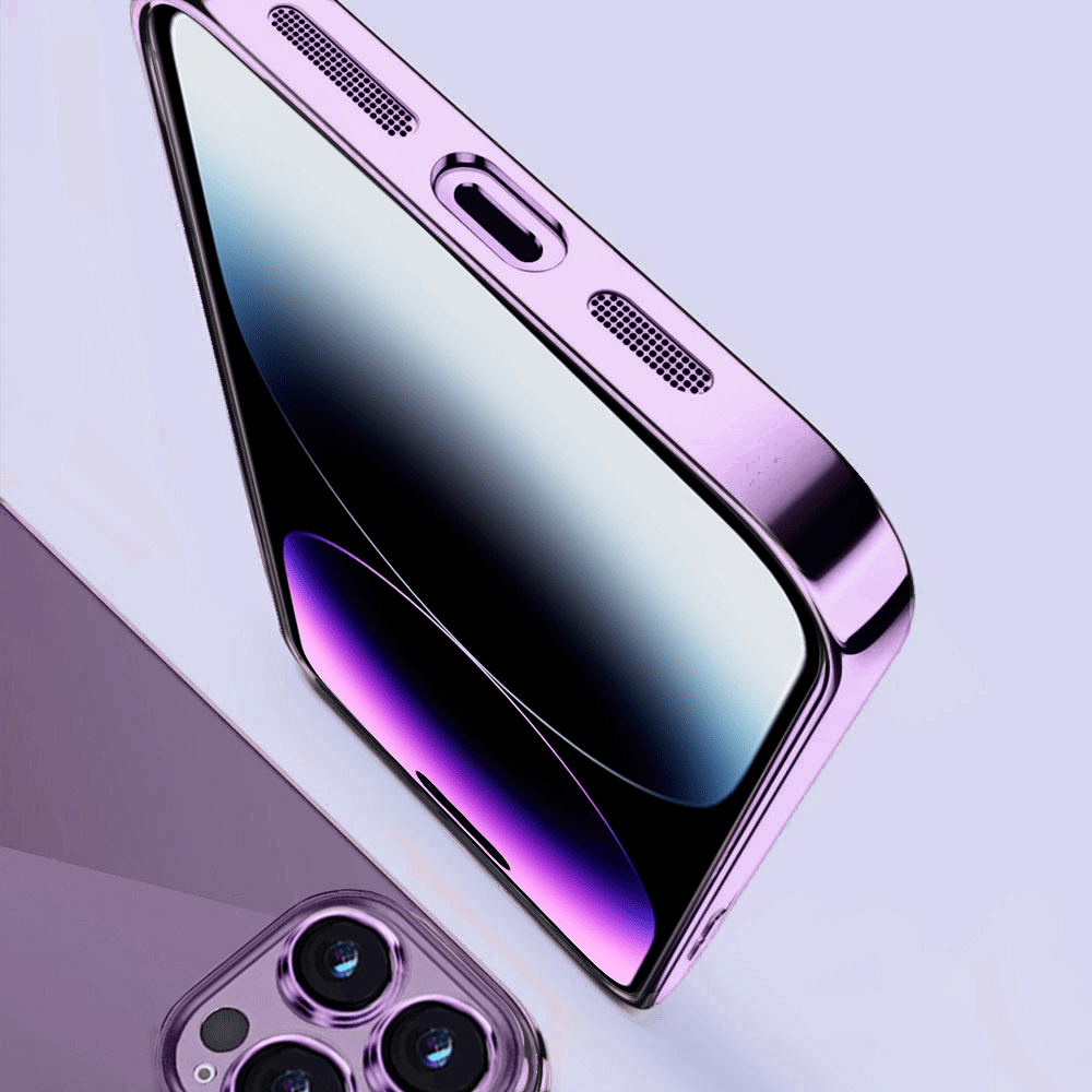 Etui do iPhone 14 Pro Max slim purple z osłoną kamery, ciemna purpura (OUTLET)
