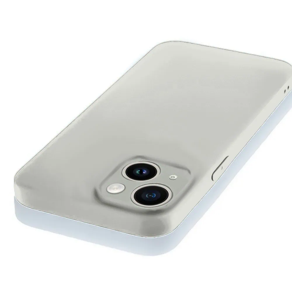 Etui do iPhone 14 silikonowe z mikrofibrą soft touch z osłoną na aparat, vintage beż