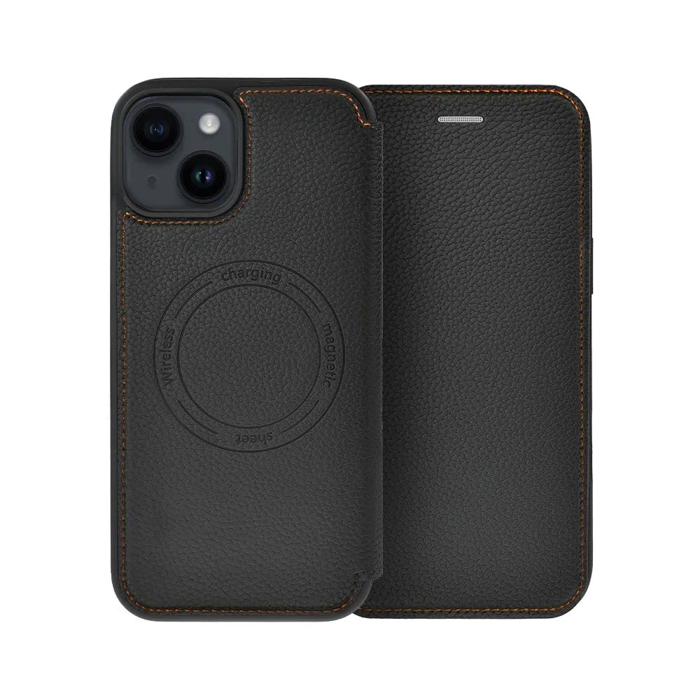 Etui do iPhone 14 z klapką Solid MagSafe Book, typu książka, czarne