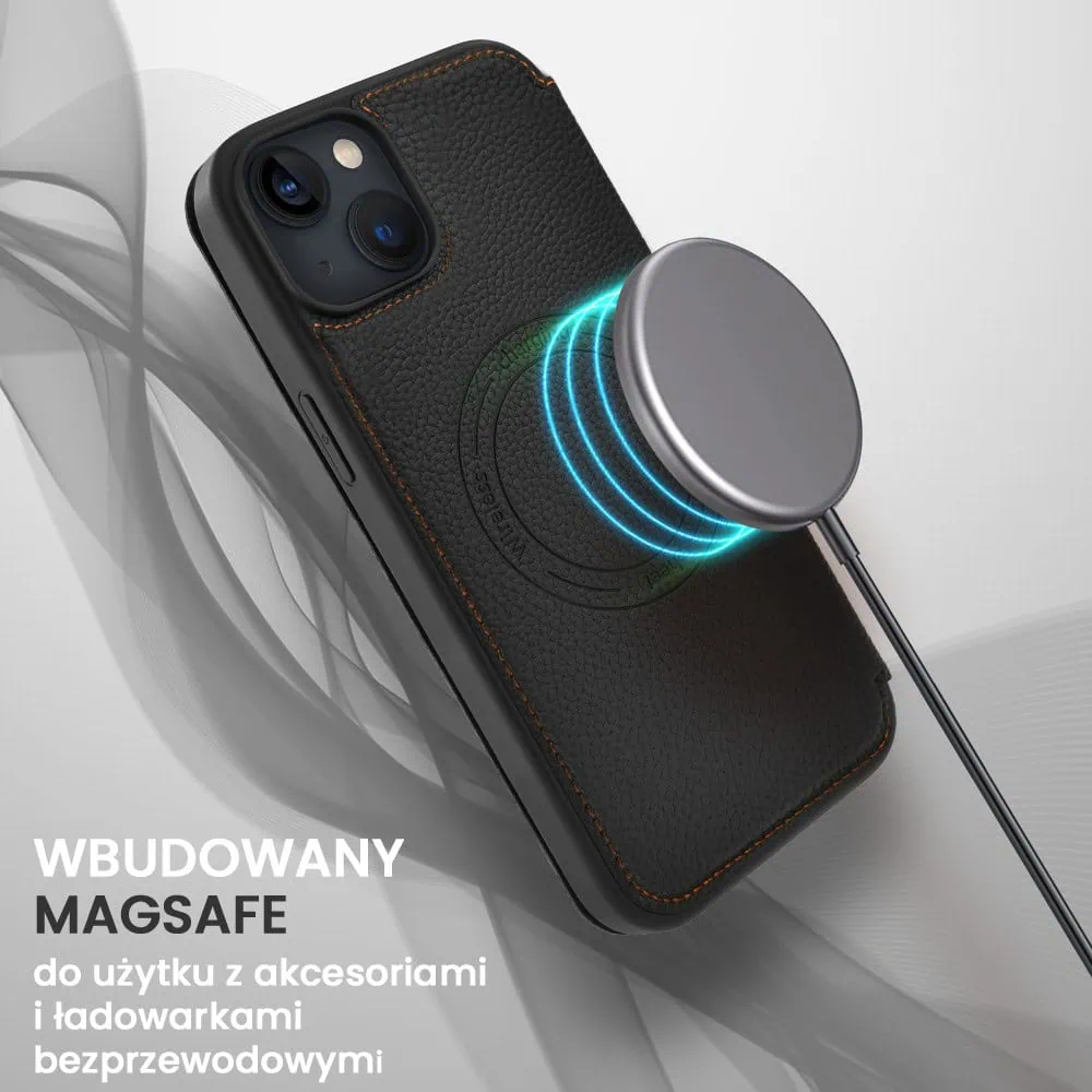 Etui do iPhone 14 z klapką Solid MagSafe Book, typu książka, czarne