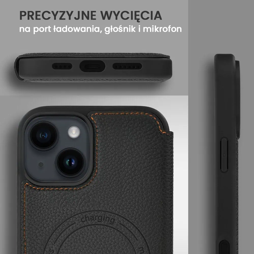 Etui do iPhone 14 z klapką Solid MagSafe Book, typu książka, czarne
