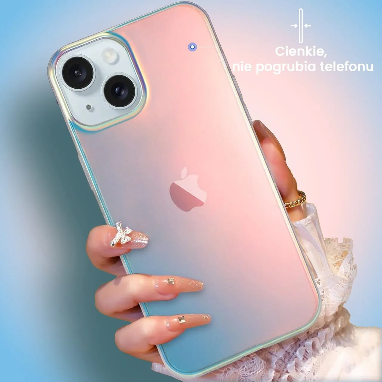 Etui do iPhone 15 Plus, California Sunset, zmieniające kolor (OUTLET)