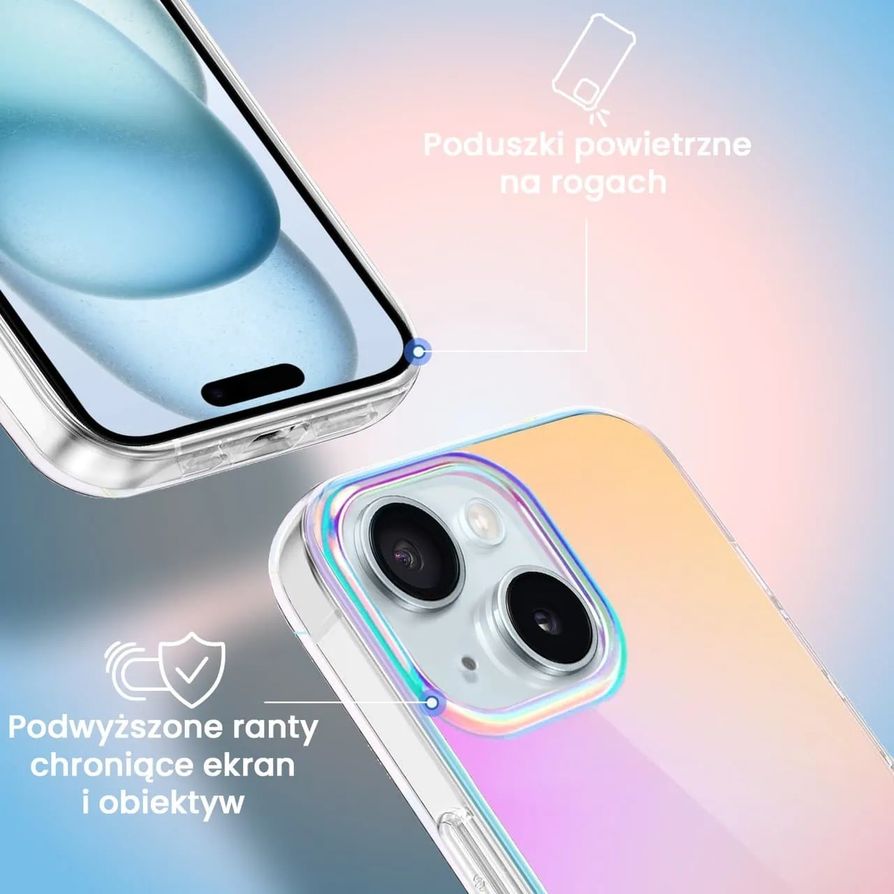 Etui do iPhone 15 Plus, California Sunset, zmieniające kolor (OUTLET)
