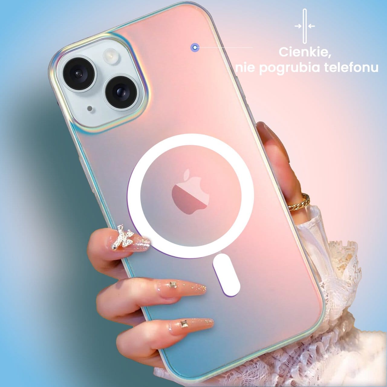 Etui do iPhone 15 Plus Magsafe California Sunset, zmieniające kolor (OUTLET)