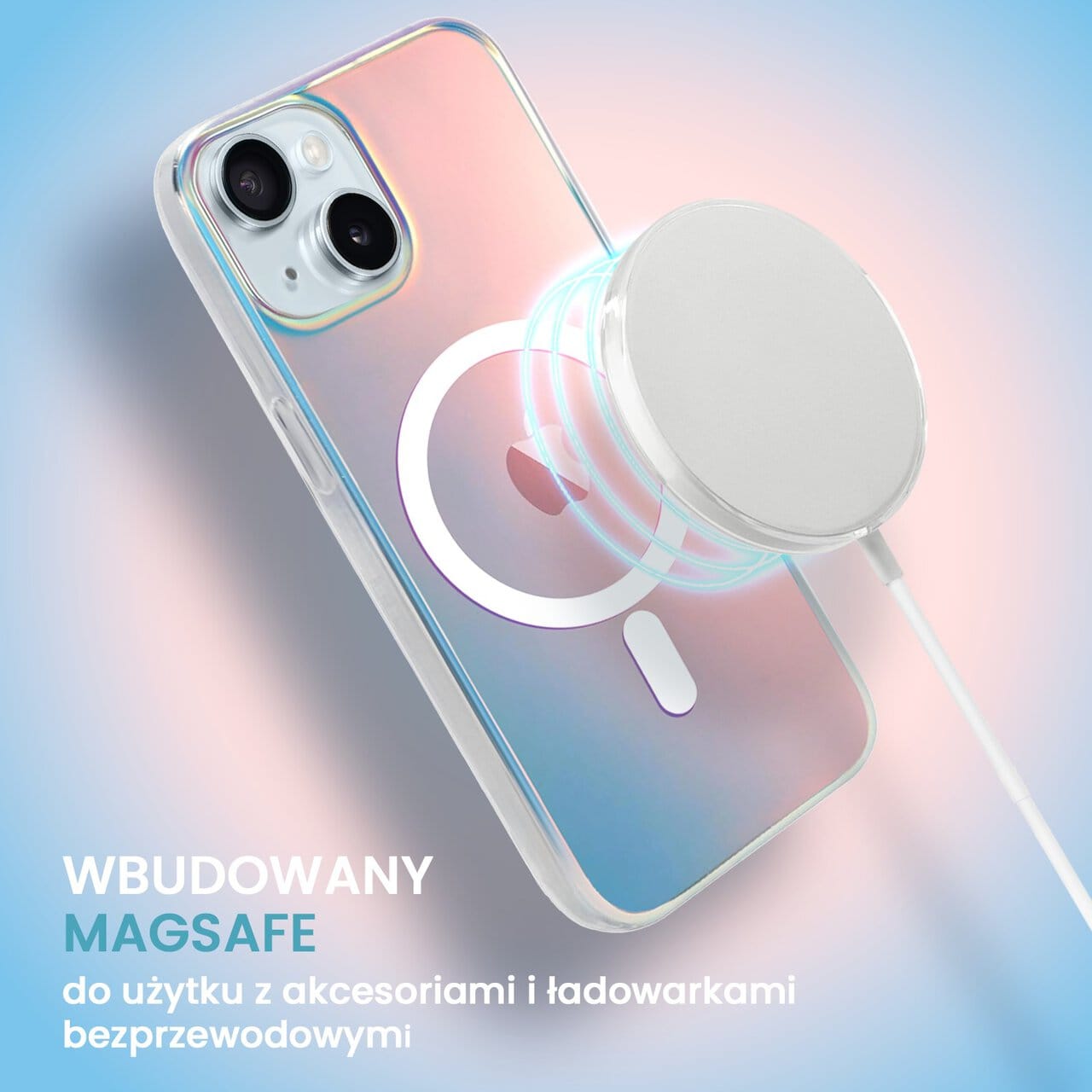 Etui do iPhone 15 Plus Magsafe California Sunset, zmieniające kolor (OUTLET)