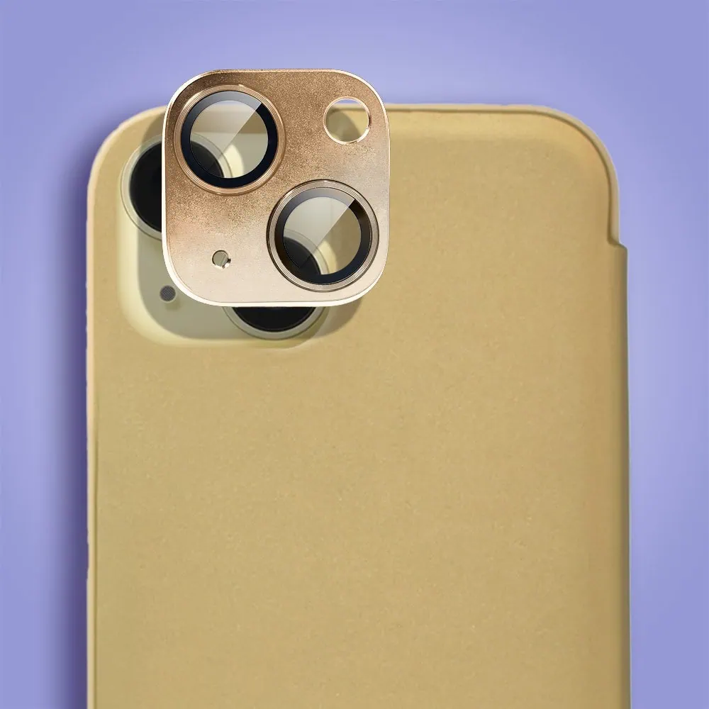 Etui do iPhone 15 Mirror View zamykane typu książka, eleganckie lustrzane, złote