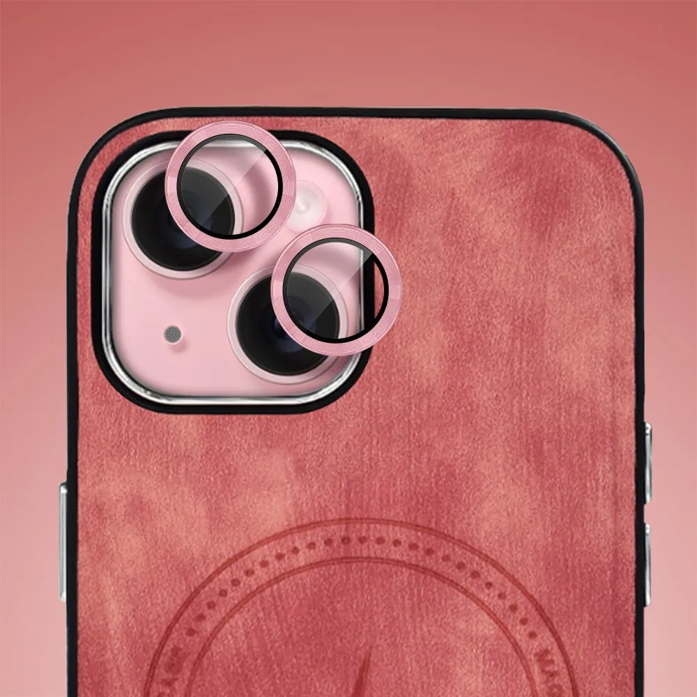 Etui do iPhone 15 Magsafe Business Leather, eleganckie, przyjemne w dotyku, koralowe