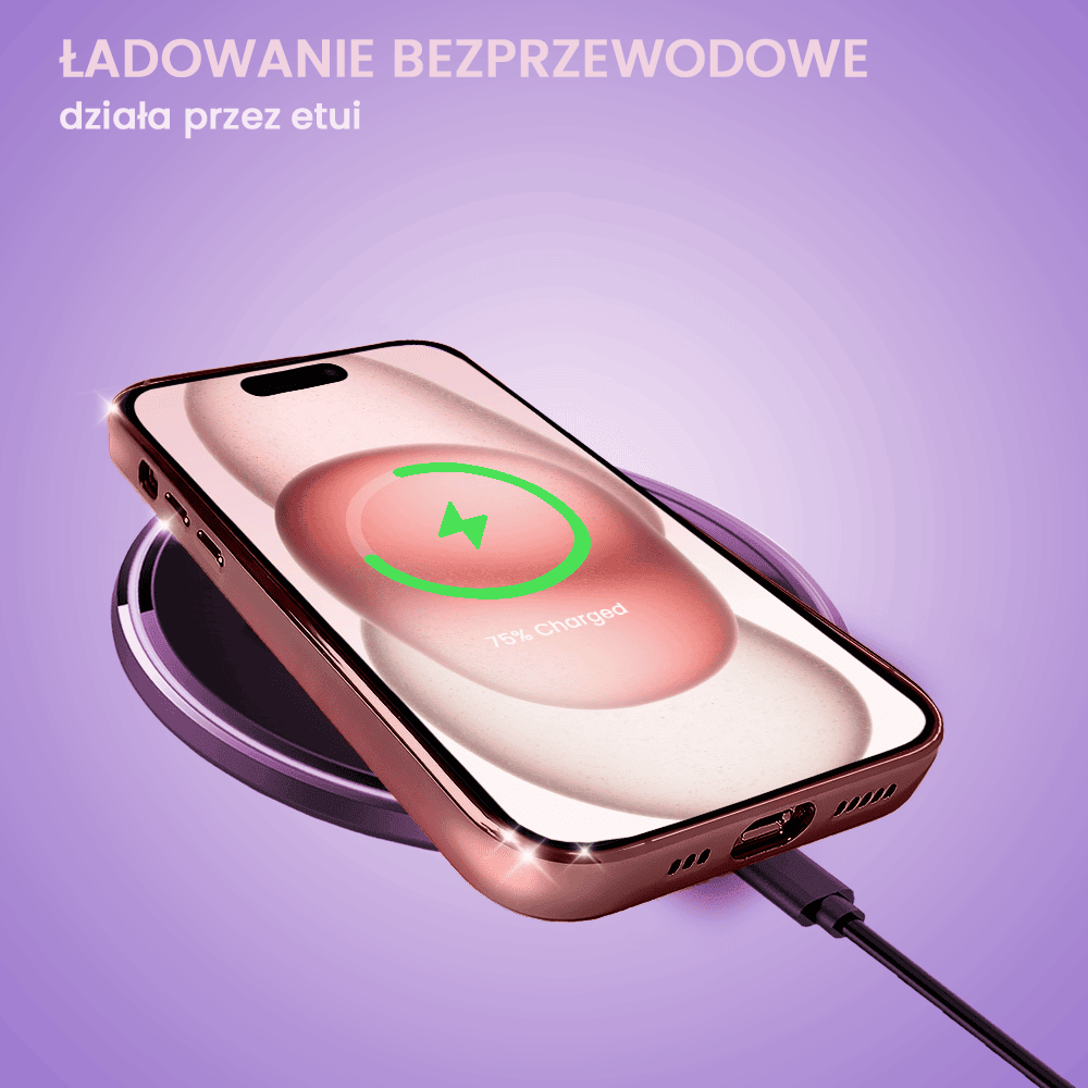 Etui do iPhone 15 Slim Protect Full Cover z osłoną kamery i obiektywów 9H, różowe (OUTLET)