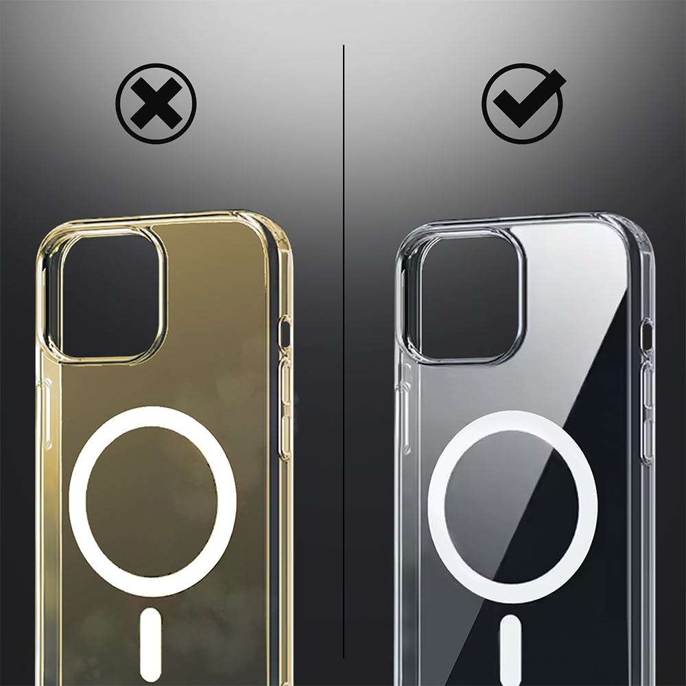 Etui do iPhone 15 Clear Case MagSafe ze szklanym tyłem oraz ochroną aparatu