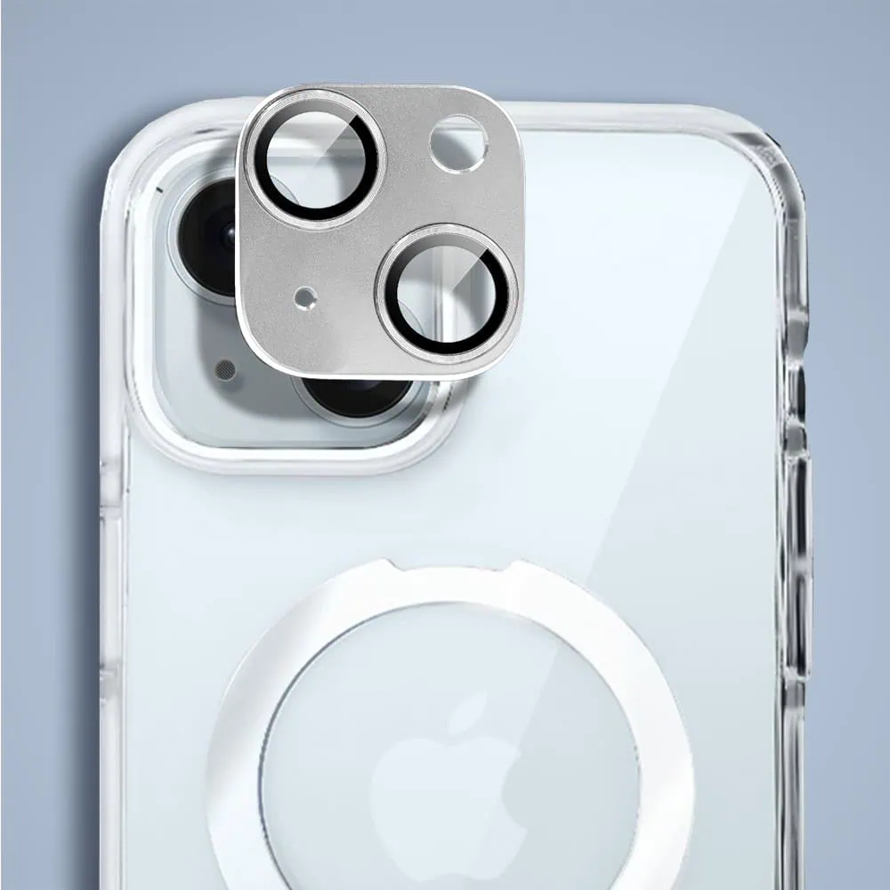 Etui do iPhone 15 Clear Steel MagSafe, z podstawką, przeźroczysty tył, białe