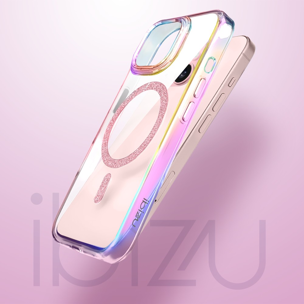 Etui Glitter Crown opalizująca ramka