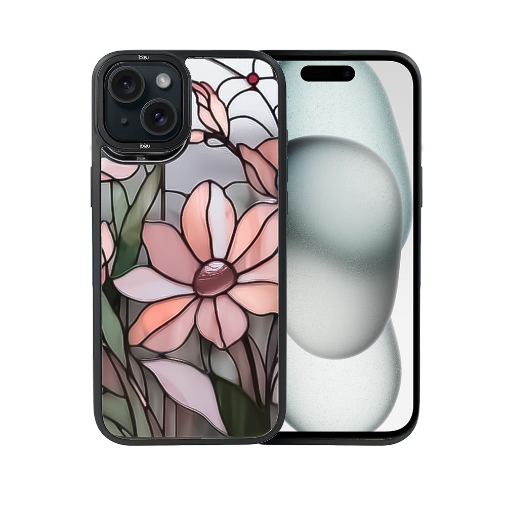 Etui do iPhone 15 Plus IBIZU DropGuard Matt z MagSafe, Barwy Szkła, Różowa magnolia
