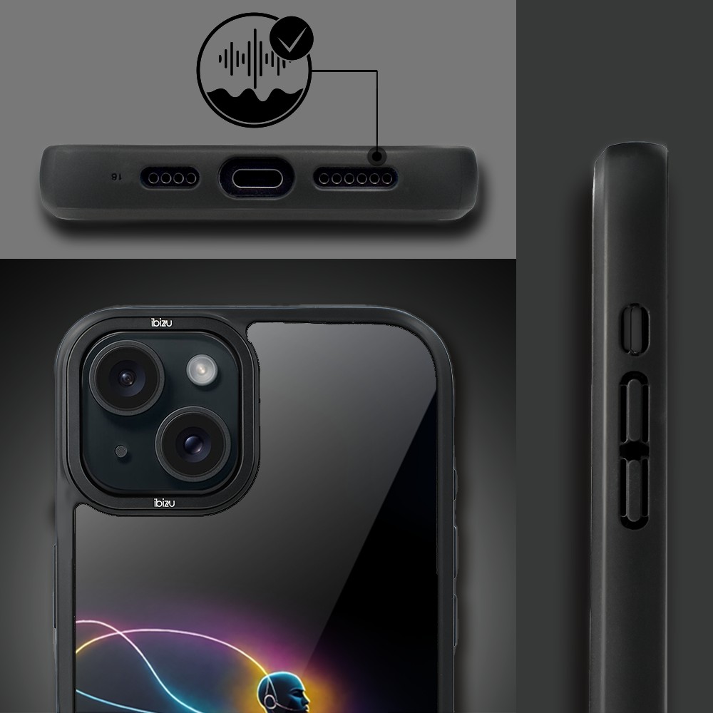 Etui do iPhone 15 IBIZU DropGuard Matt z MagSafe, #ElectroMove, Duch koszykówki