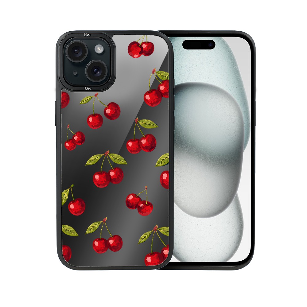 Etui do iPhone 15 IBIZU DropGuard Matt z MagSafe, Midnight, Wiśniowa noc