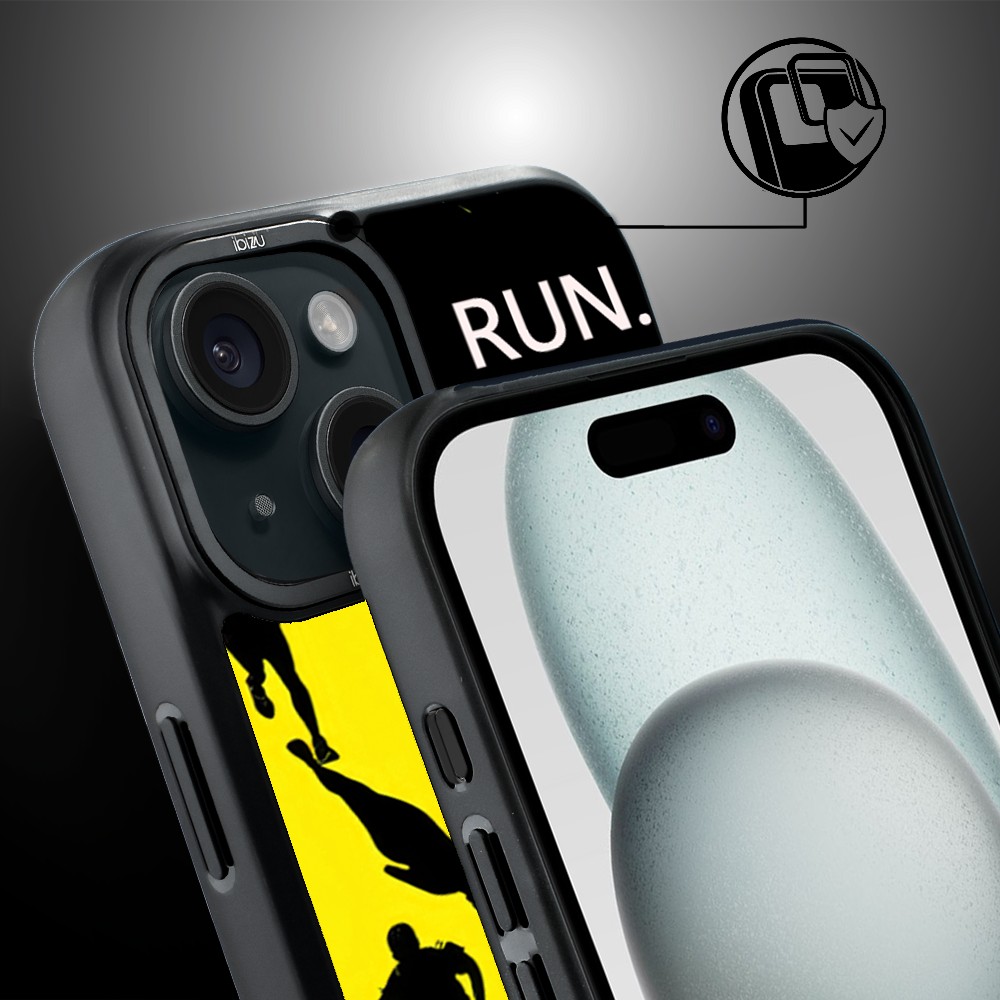Etui do iPhone 15 Plus IBIZU DropGuard Matt z MagSafe, #Move, Bieg Mistrzów