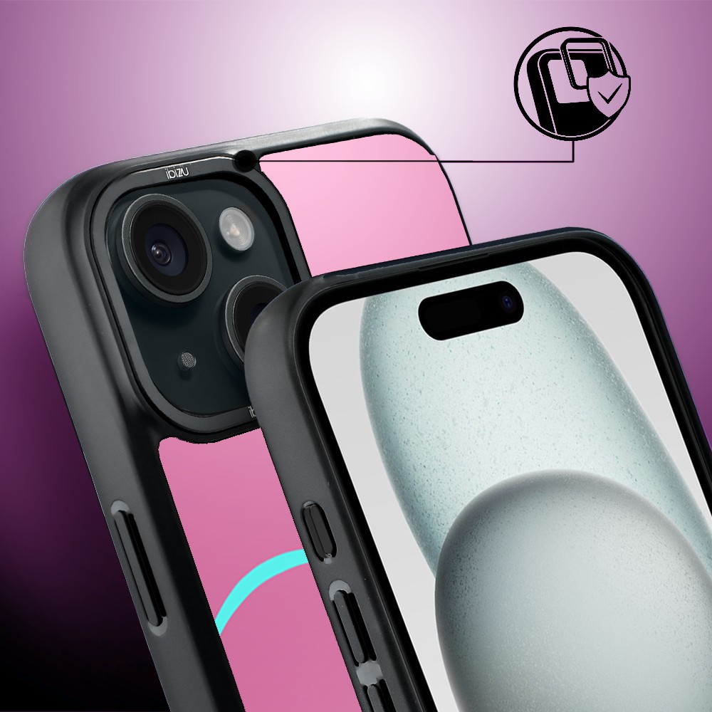 Etui do iPhone 15 IBIZU DropGuard Matt z MagSafe, #Move, Pump it love
